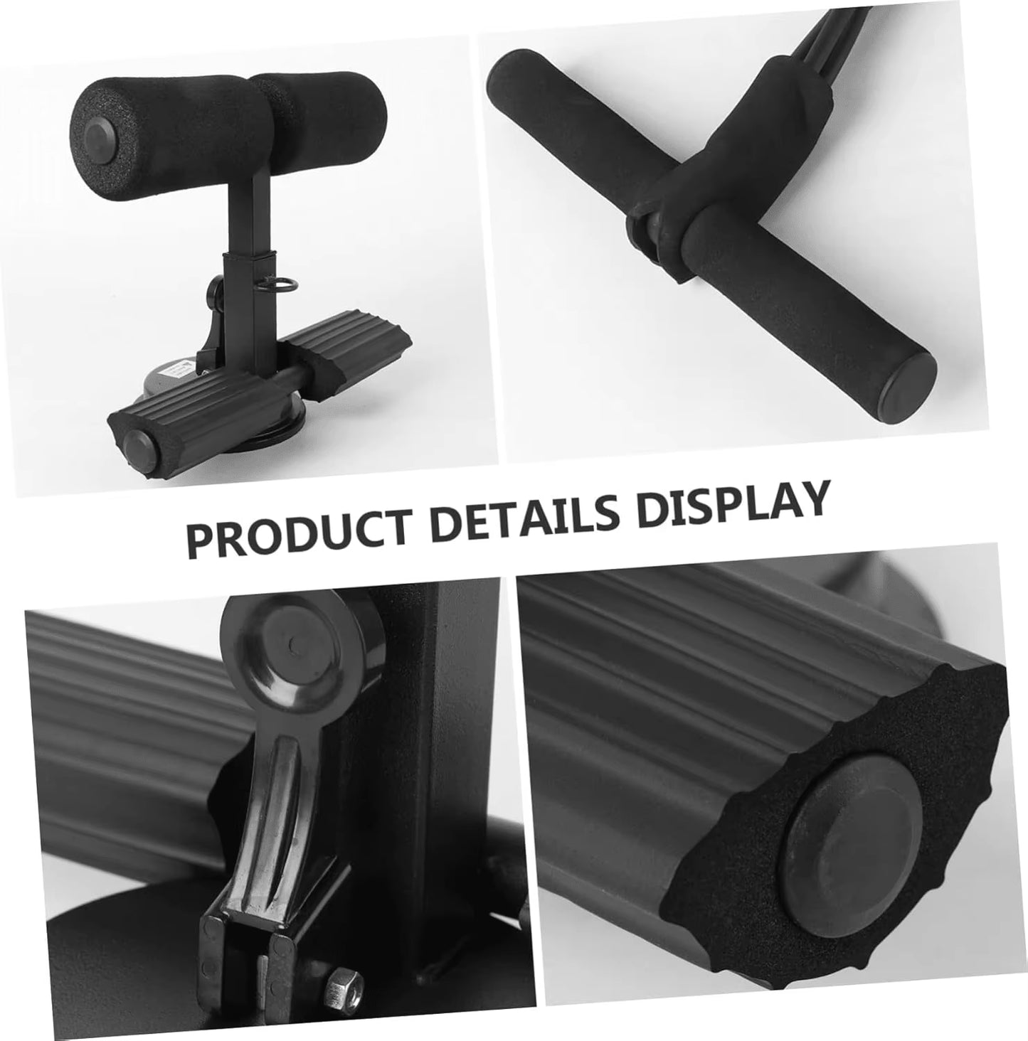 Home Sit up Bar with Rubber Suction Cup - Foot Holder for Abs Workouts, Home Ab Exercise Equipment