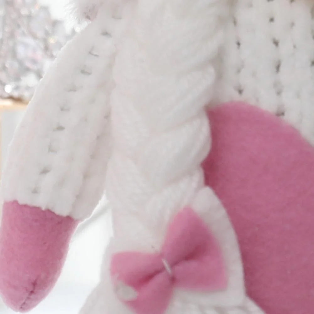 2Pcs Valentines Plush Decorations - Valentines Day Mr & Mrs Handmade Swedish Tomte Decor - Valentines Home Table Elf Decor Ornaments Gift