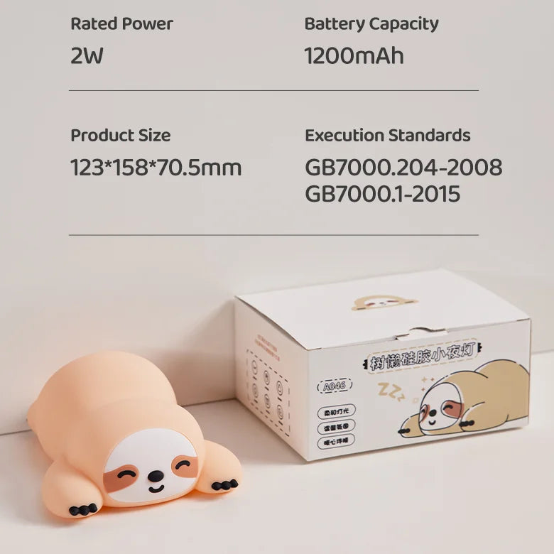 Cute Animal Giraffe Panda Silicone Night Light Timer Patting Lamp Rechargeable Night Lamp for Kids Boys Birthday Gift Room Decor
