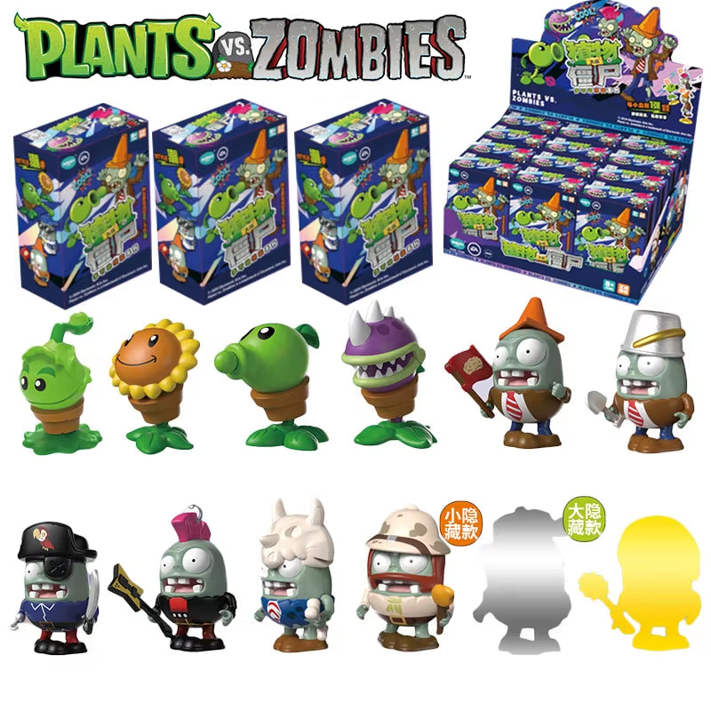 12 PCS Plants Vs Zombies Blind Box Pirate Zombie Egyptian Zombie Must Be Hidden Assembled Doll Toy Action Figure Boy Toy Gift