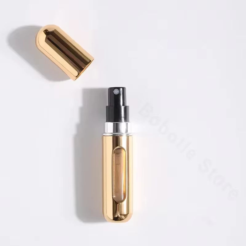 10PCS 5Ml Mini Empty Refillable Spray Bottle Perfume Atomizer Portable Liquid Container for Cosmetics Traveling Aluminum Spray