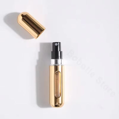 10PCS 5Ml Mini Empty Refillable Spray Bottle Perfume Atomizer Portable Liquid Container for Cosmetics Traveling Aluminum Spray