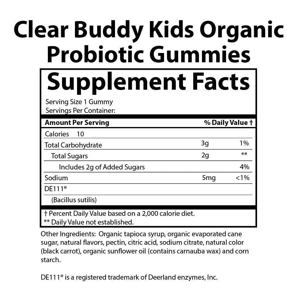 Organic Kids Probiotic Gummies 2.5 Billion Cfu'S Boosts Immune System 60 Capsule
