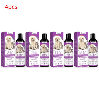 Puppy Shampoo for Dogs Cats Grooming Pet Flea Tick Control Relieve Itching Ph Balanced Cleaning Moisturizing Smooth Pet Shampoo