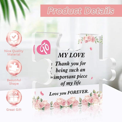 Valentines Day Gifts for Her/Him, Gifts for Boyfriend Girlfriend - Acrylic Puzzl