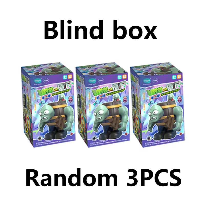 12 PCS Plants Vs Zombies Blind Box Pirate Zombie Egyptian Zombie Must Be Hidden Assembled Doll Toy Action Figure Boy Toy Gift