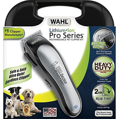 Wahl Lithium Ion Pet Hair Trimming Kit Pro Quality Clipper for Dogs and Cats