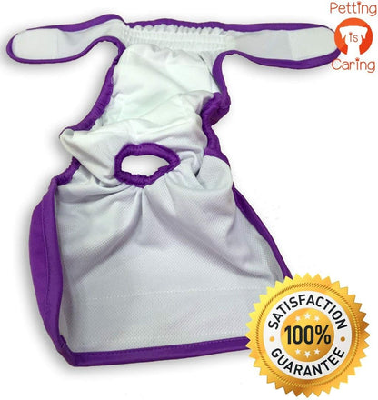 Dog Diapers Washable & Reusable Female and Male Dog Diapers Materials Durable Machine Washable Solution for Pet Incontinence and Long Travels - 3 Pack Set (M, Solid)