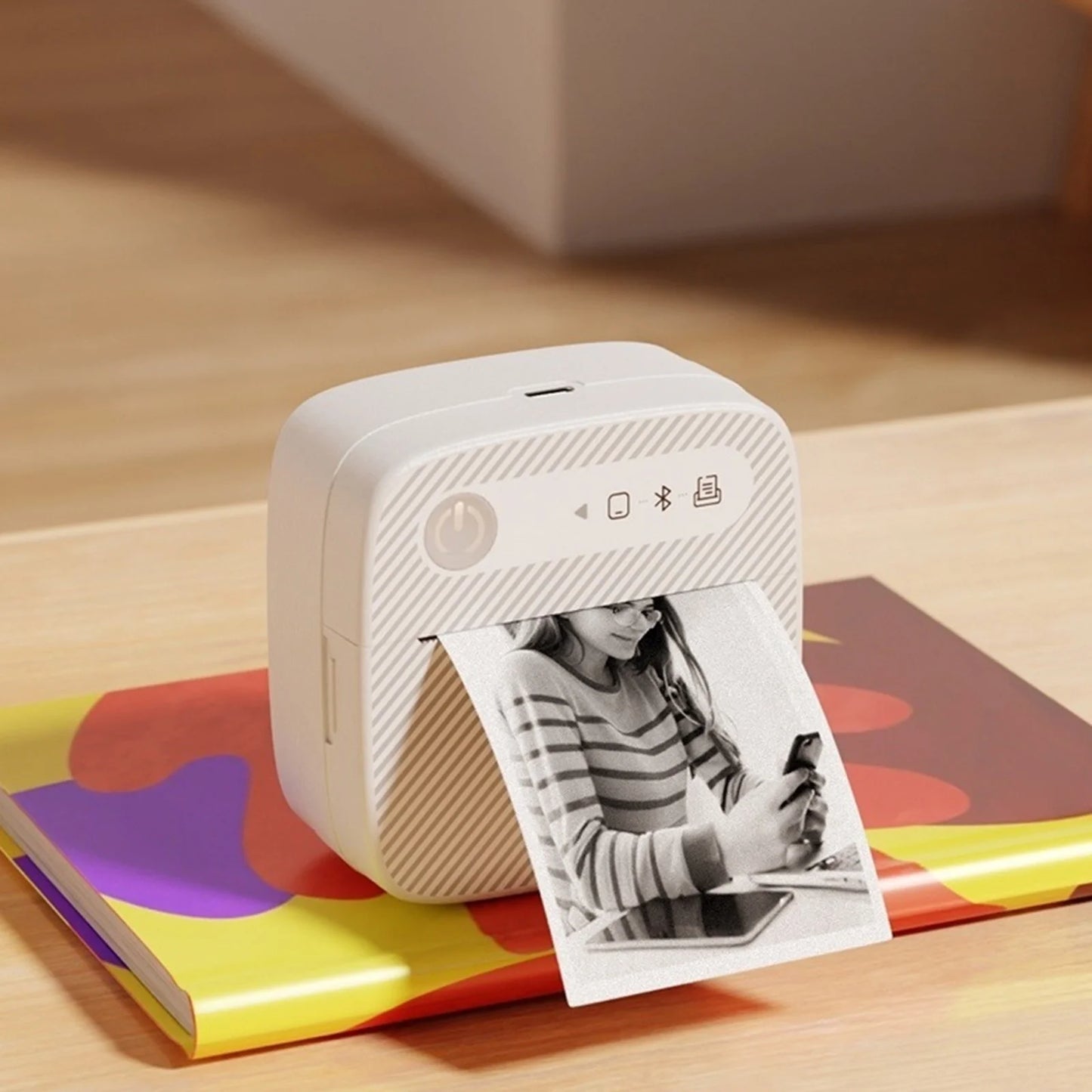 Portable Wireless Bluetooth Thermal Label Printers Photo Label Printing Home Storage Kitchen Sorting Small Home Organiser