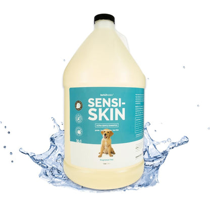 Sensi-Skin Hypoallergenic Dog Shampoo, 1 Gallon, All Natural Ingredients, Sensitive Skin Pet Shampoo, Gentle, No Fra
