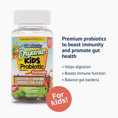 Organic Kids Probiotic Gummies 2.5 Billion Cfu'S Boosts Immune System 60 Capsule
