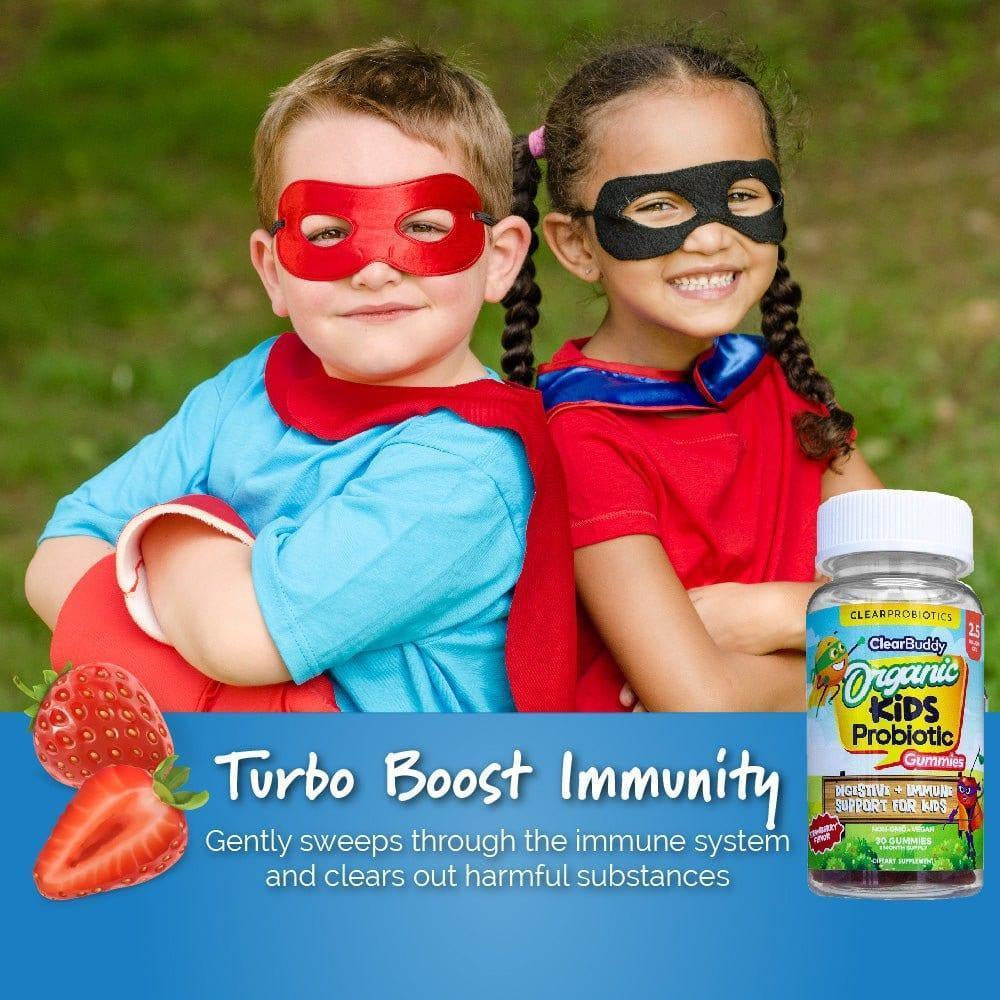 Organic Kids Probiotic Gummies 2.5 Billion Cfu'S Boosts Immune System 60 Capsule