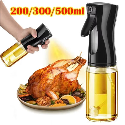 200Ml 300Ml Oil Spray Bottle Kitchen Barbecue Cooking Olive Oil Dispenser Camping Baking Vinegar Soy Sauce Spray Empty Container