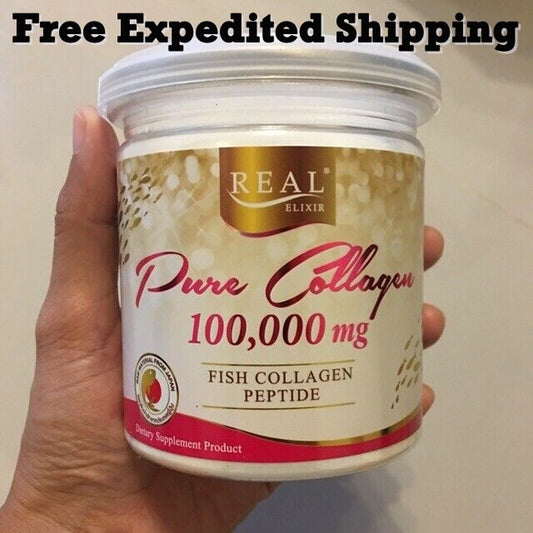 1 X Real Elixir Pure Collagen 100,000 Mg Fish Collagen Peptide Reduce Wrinkle