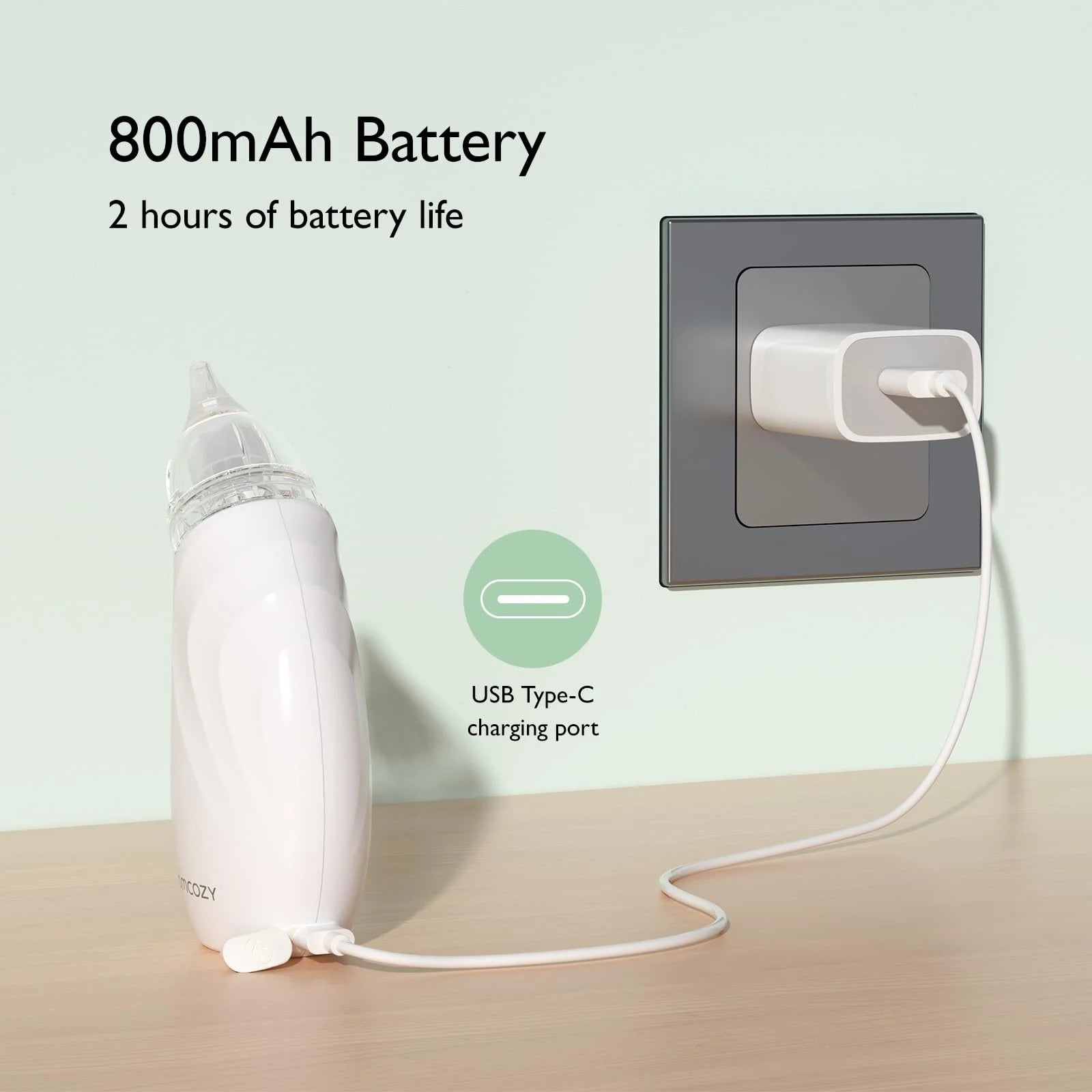 Baby Nasal Aspirator,Newborn and Toddler, Portable Baby Nose Aspirator