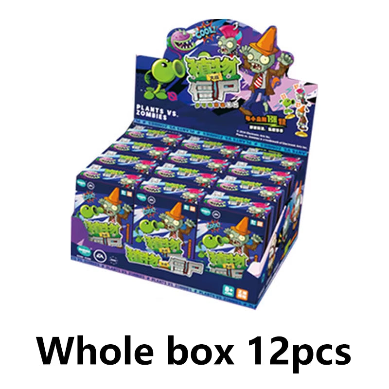 12 PCS Plants Vs Zombies Blind Box Pirate Zombie Egyptian Zombie Must Be Hidden Assembled Doll Toy Action Figure Boy Toy Gift