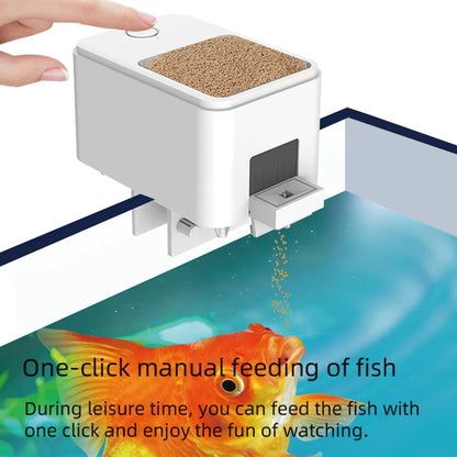 Wifi Smart Automatic Feeder Aquarium Goldfish Timing Feeder 100ML Large Capacity APP Control Feeding Records Remind Fish Feeder