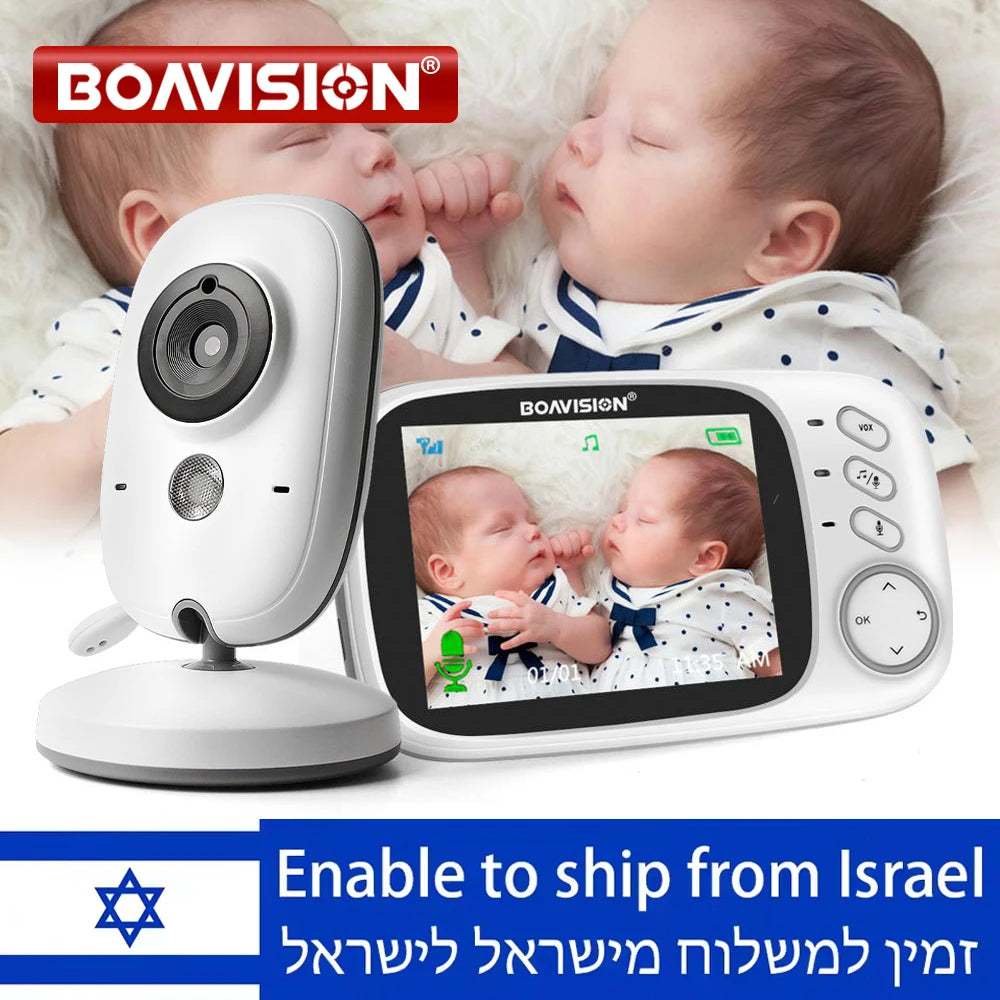 VB603 Video Baby Monitor 2.4G Wireless with 3.2 Inches LCD 2 Way Audio Talk Night Vision Surveillance Security Camera Babysitter