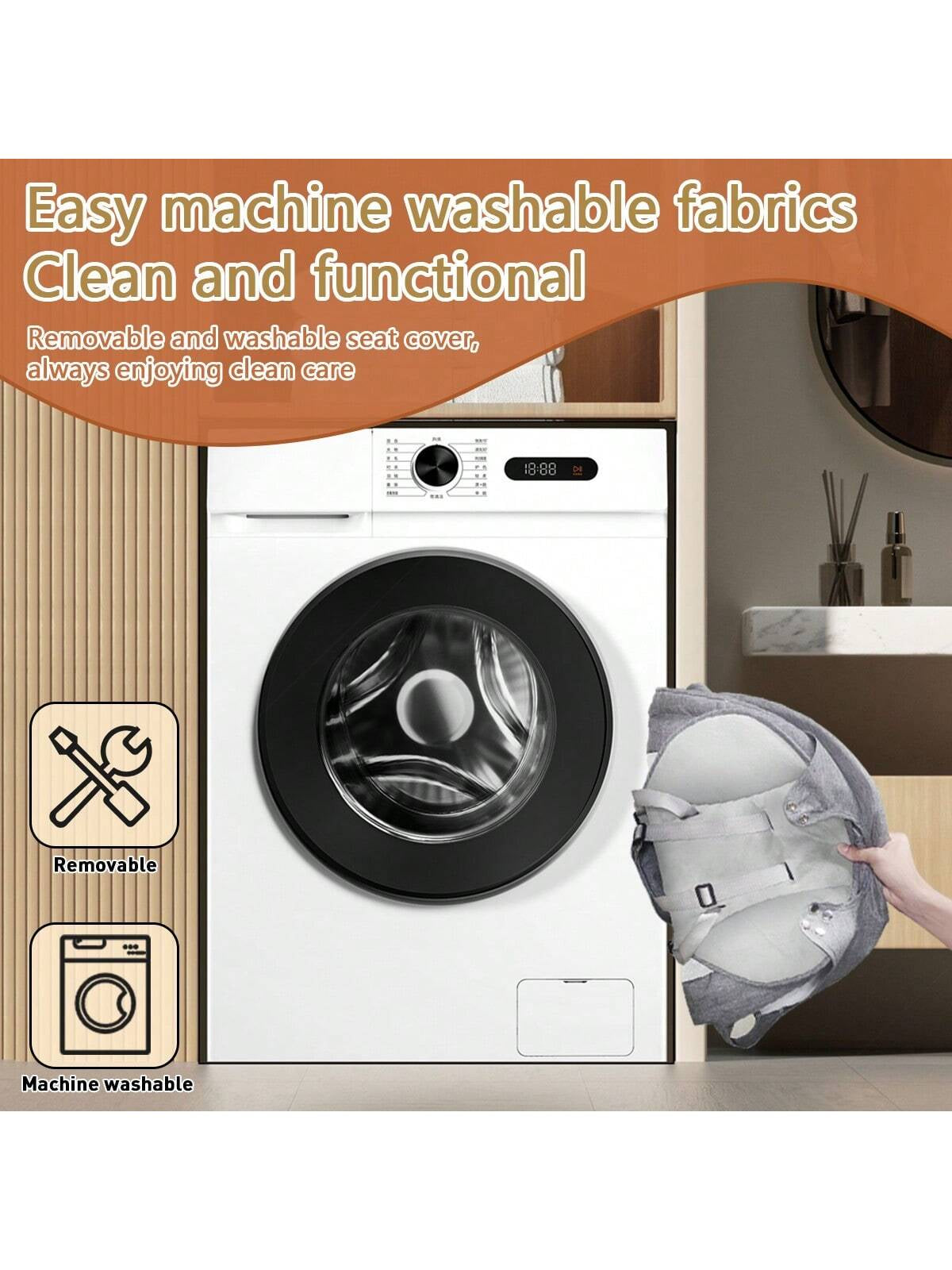 Baby Swings Chair for 0-12 Months with 3 Positions, 5-Point Harness, 5 Speeds, Aluminum Alloy Frame, Portable Indoor & Outdoor Rocker with Musical Speaker, No Assembly Required - Ideal for Infants, Perfect Gift for Halloween & Christmas