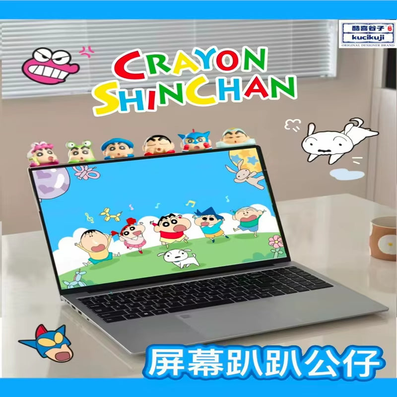 Original Crayon Shin Chan Blind Boxs Toys Kawaii Figures Anime Model Mobile Phone and Computer Screen Car Ornament Toys