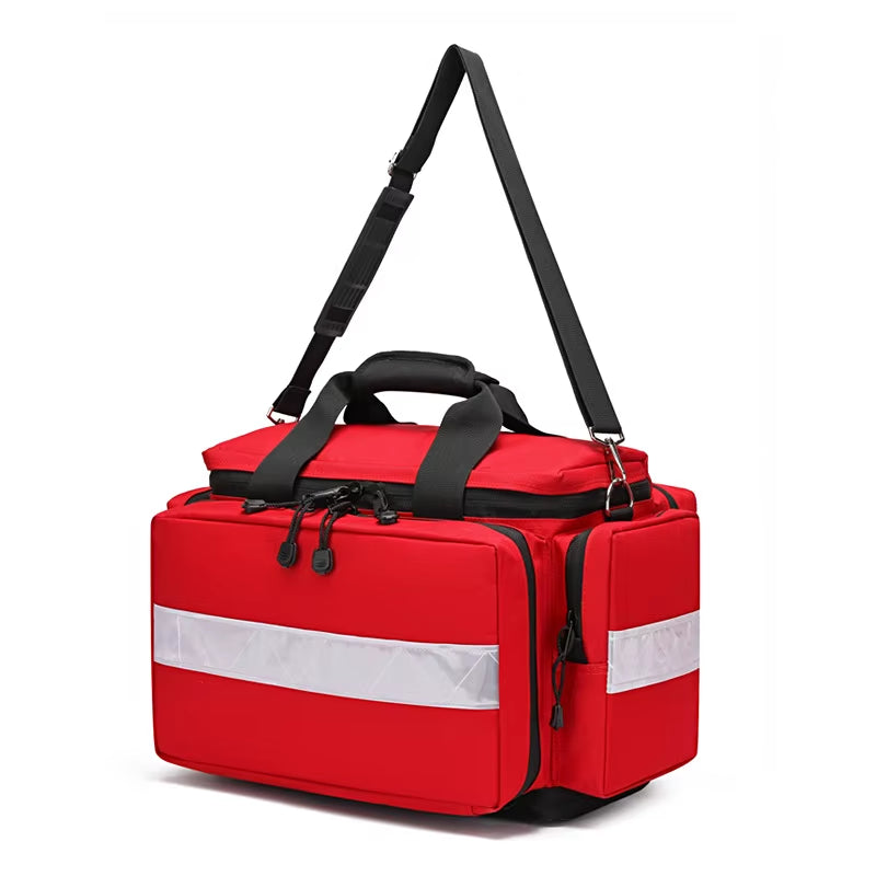 Outdoor Emergency First Aid Kit Medical Bag Rescue Large Capacity Case Waterproof Reflective Oxford Multi-Pocket Travel Backpack