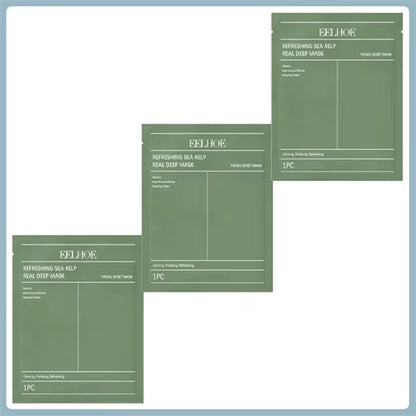 Seaweed Deep Repair Mask Restore Facial Skin Elasticity Hydration Plump Moisturizing Face Care Beauty Products Korean Cosmetics