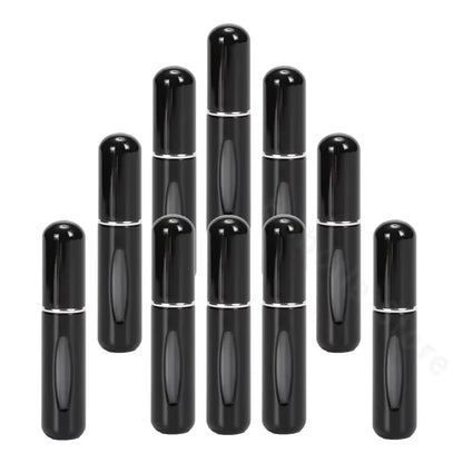 10PCS 5Ml Mini Empty Refillable Spray Bottle Perfume Atomizer Portable Liquid Container for Cosmetics Traveling Aluminum Spray