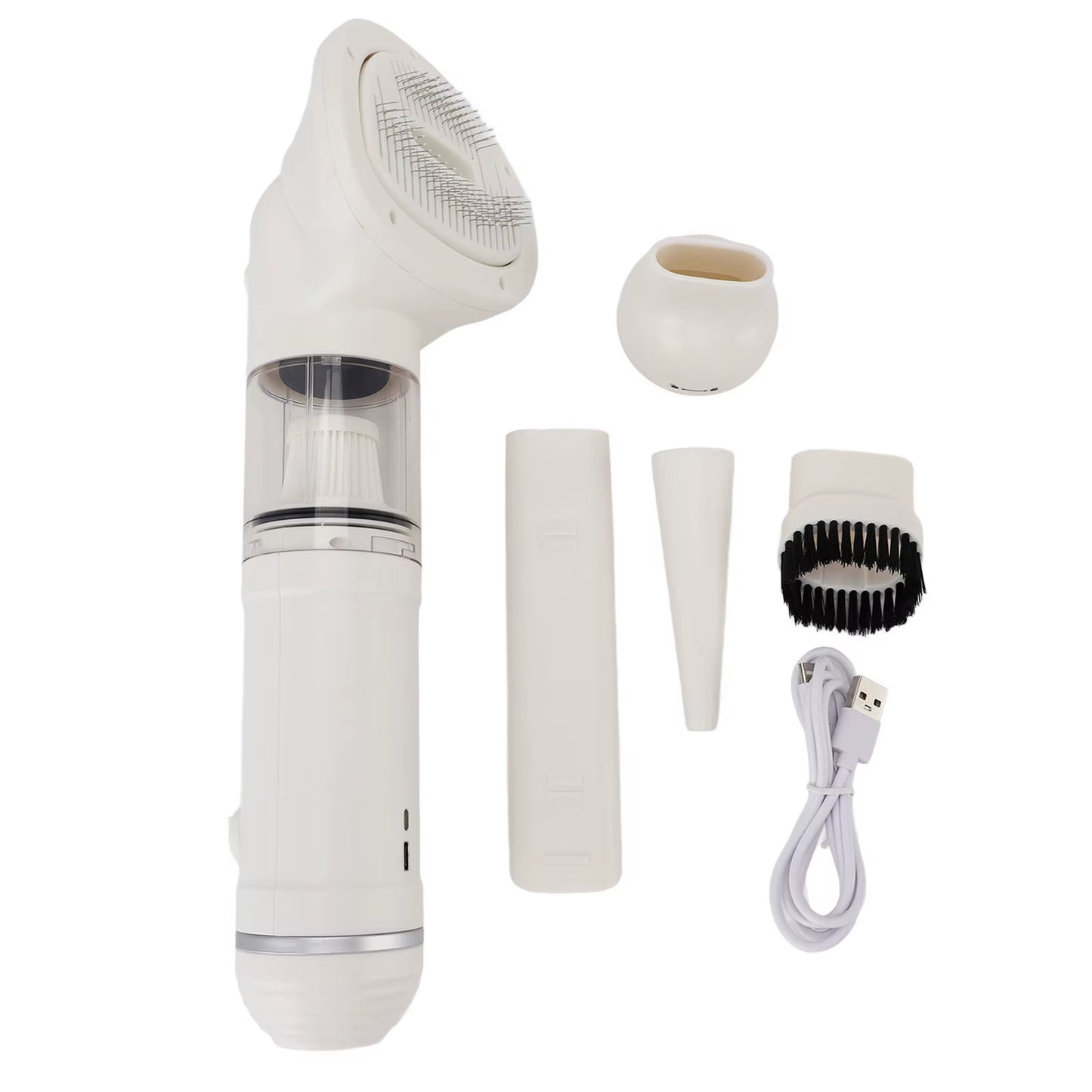 Pet Grooming Vacuum Cleaner Automatic Shedding Brush Dog Vacuum Grooming Kit for Dogs Cats Bed Carpet