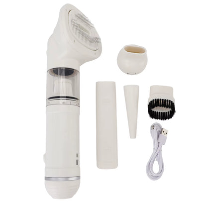 Pet Grooming Vacuum Cleaner Automatic Shedding Brush Dog Vacuum Grooming Kit for Dogs Cats Bed Carpet
