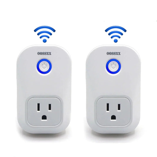 [2 Packs Smart Plug 10A 120V Mini Wifi Plug Smart Outlet](Type 1), Smart Sockets Remote Control Plugs with Voice Control, Timer & Schedule, Etl/Fcc/Rohs Listed Socket by