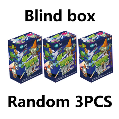 12 PCS Plants Vs Zombies Blind Box Pirate Zombie Egyptian Zombie Must Be Hidden Assembled Doll Toy Action Figure Boy Toy Gift
