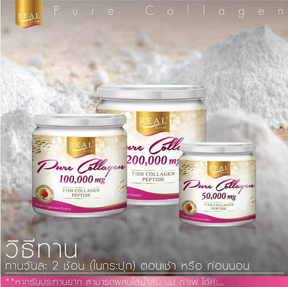 1 X Real Elixir Pure Collagen 100,000 Mg Fish Collagen Peptide Reduce Wrinkle