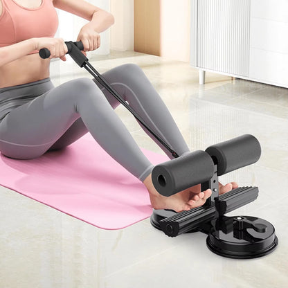 Home Sit up Bar with Rubber Suction Cup - Foot Holder for Abs Workouts, Home Ab Exercise Equipment