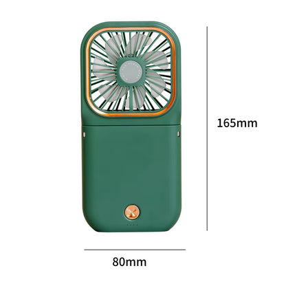 USB Halterneck Small Fan Outdoor Portable Handheld Fan Power Bank Ultra-Quiet Slim Folding Mini Desktop Fan F30