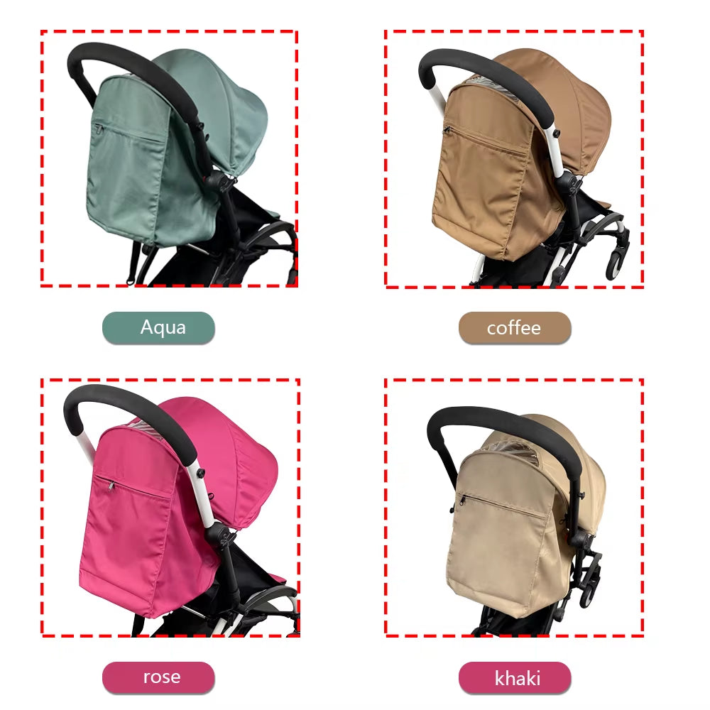 175 Stroller Accessories Canopy Cover Seat Cushion Compatible with Babyzen YOYO Cover Seat Mattress with Back Zipper Pocket