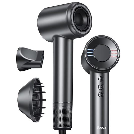 Professional High Speed Electric Hair Dryer 120000RPM Negative Ions Blow Dryer Super Powerful Wind Lownoise Salon Hairdryer