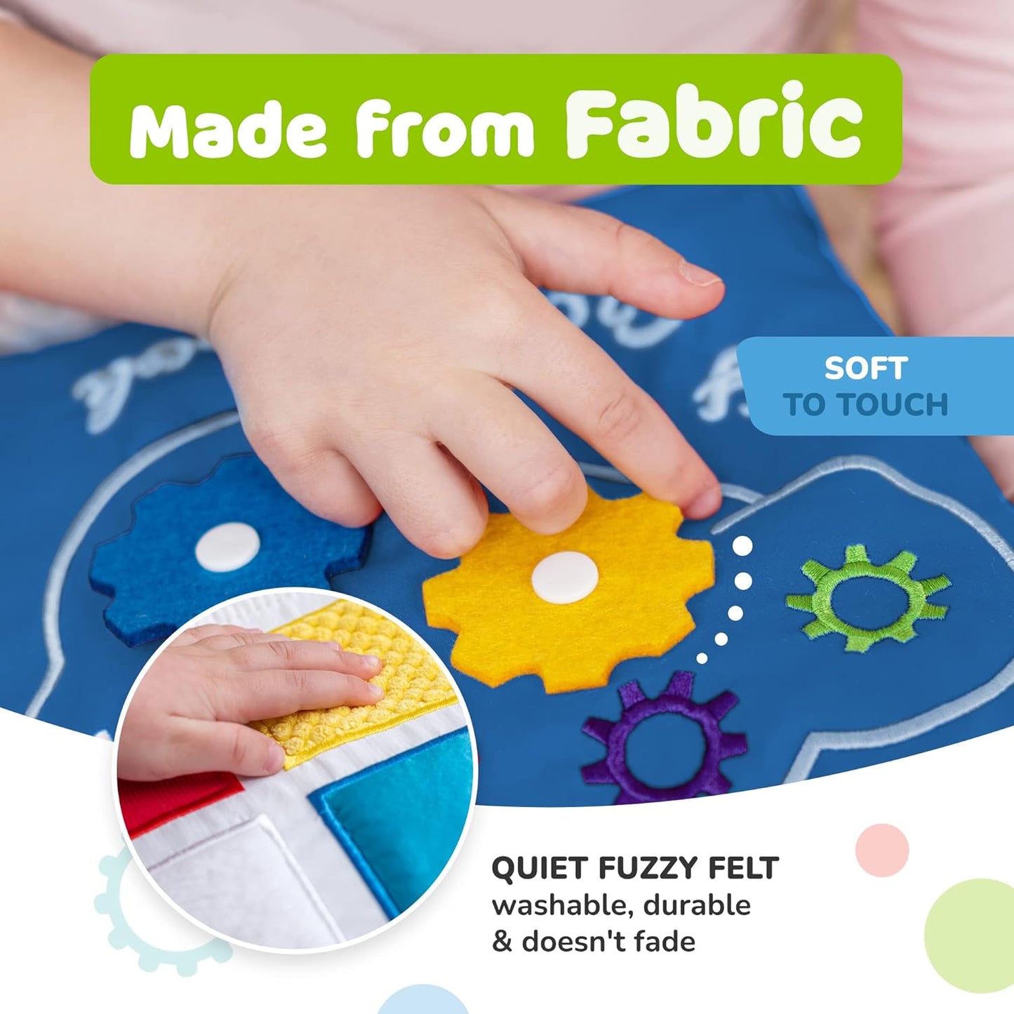 Busy Book for Toddlers 1-3 - Airplane Toys for Toddlers 1-3, My Quiet Book Montessori Toys for 1 Year Old with Kids Plane Activities, Activity Busy Board, for Boys & Girls