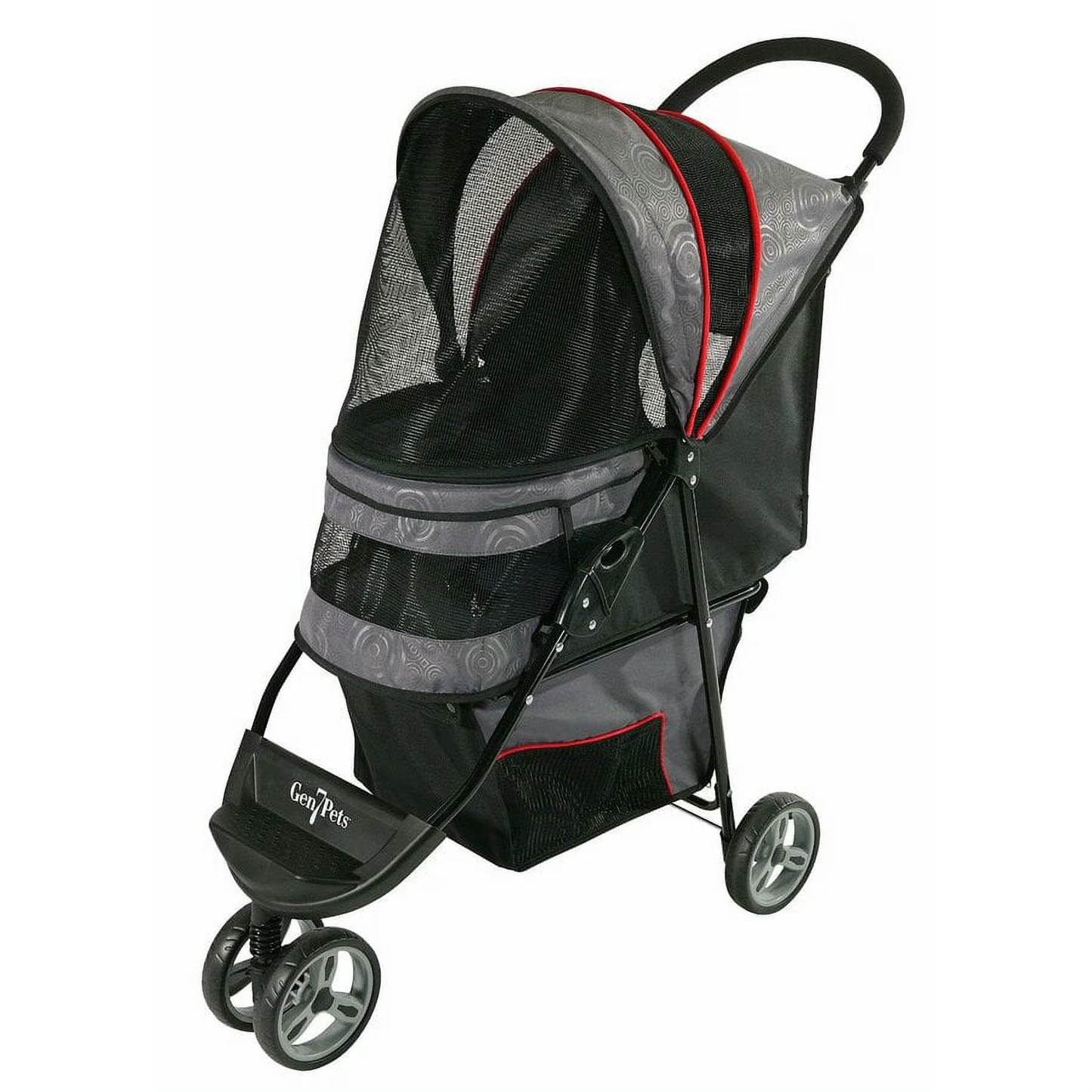 Regal 4 Wheeled Pet Stroller for Dogs up to 25 Lb, Gray Shadow, 11.5 Lb