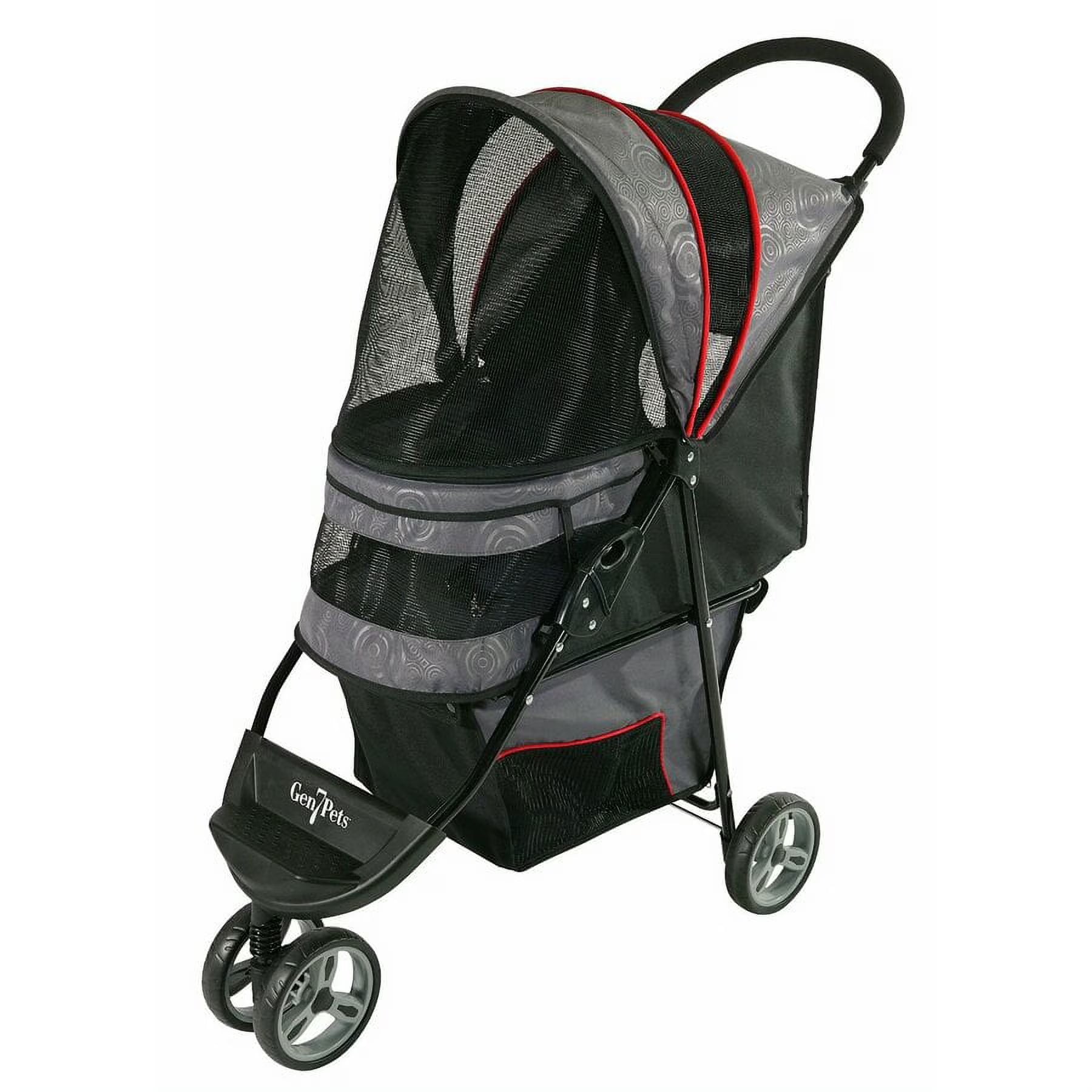 Regal 4 Wheeled Pet Stroller for Dogs up to 25 Lb, Gray Shadow, 11.5 Lb