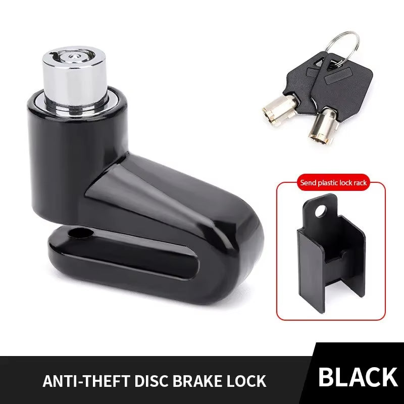 Anti-Theft Motorcycle Disc Brake Lock | Safety Wheel Lock for Mountain & Road Bikes | Includes 2 Keys