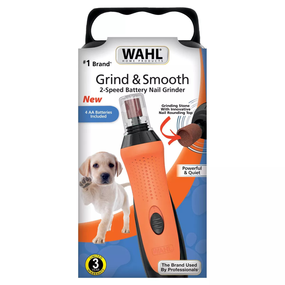 Wahl Grind and Smooth Cordless Battery Dog and Cat Nail Grinder Kit