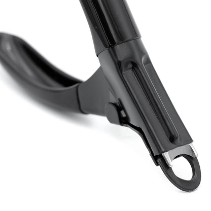 Pet Nail Trimmer Large Hole Black – Guillotine Clippers for Dog, Cat, Puppy & Small Animal Grooming – Stainless Steel Blade, Non Slip Grip, Pet Grooming Tool for Home & Travel