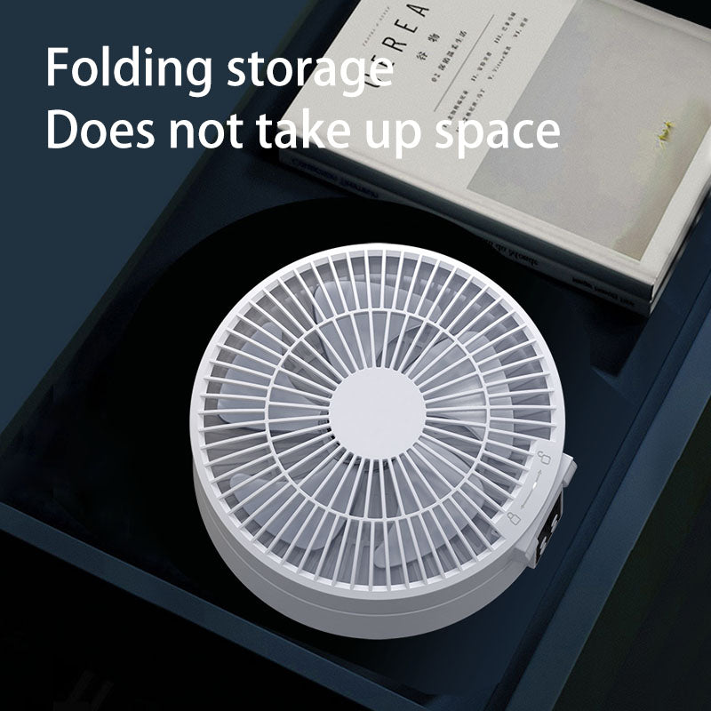 Remote Control Portable Rechargeable Ceiling Usb Electric Folding Fan Night Light Air Cooler Home-Appliance Home