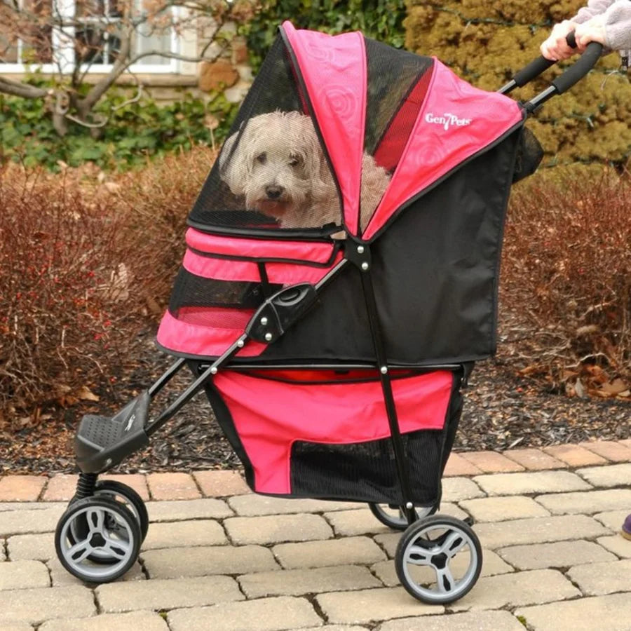 Regal Pet Stroller, for Dogs, Raspberry Sorbet