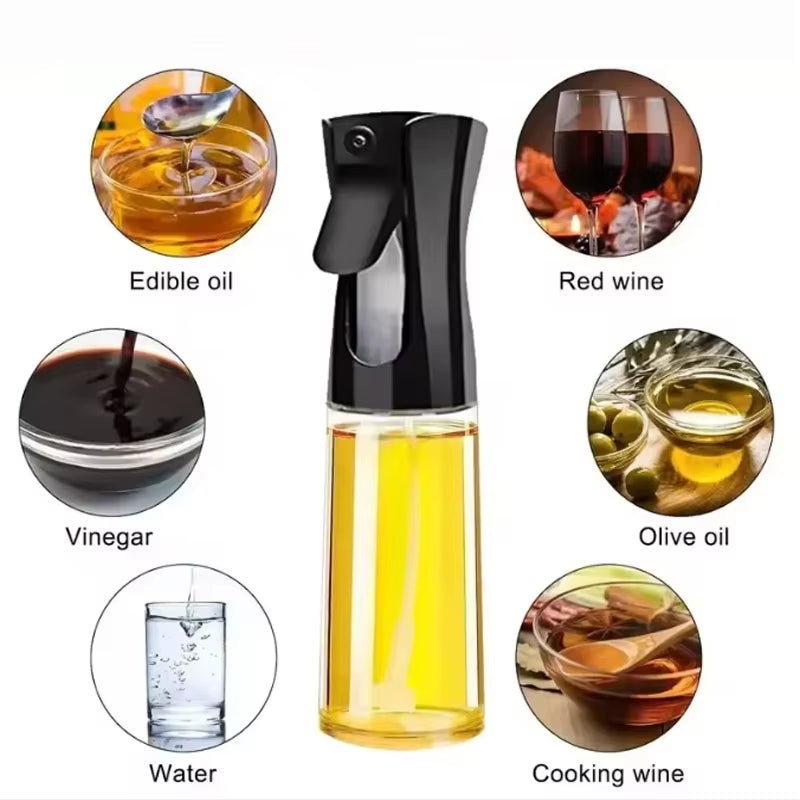 200Ml 300Ml Oil Spray Bottle Kitchen Barbecue Cooking Olive Oil Dispenser Camping Baking Vinegar Soy Sauce Spray Empty Container