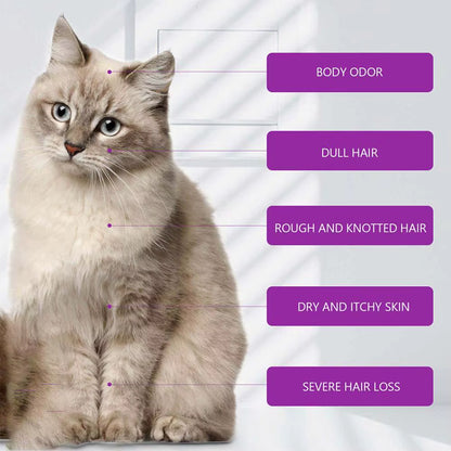 Puppy Shampoo for Dogs Cats Grooming Pet Flea Tick Control Relieve Itching Ph Balanced Cleaning Moisturizing Smooth Pet Shampoo