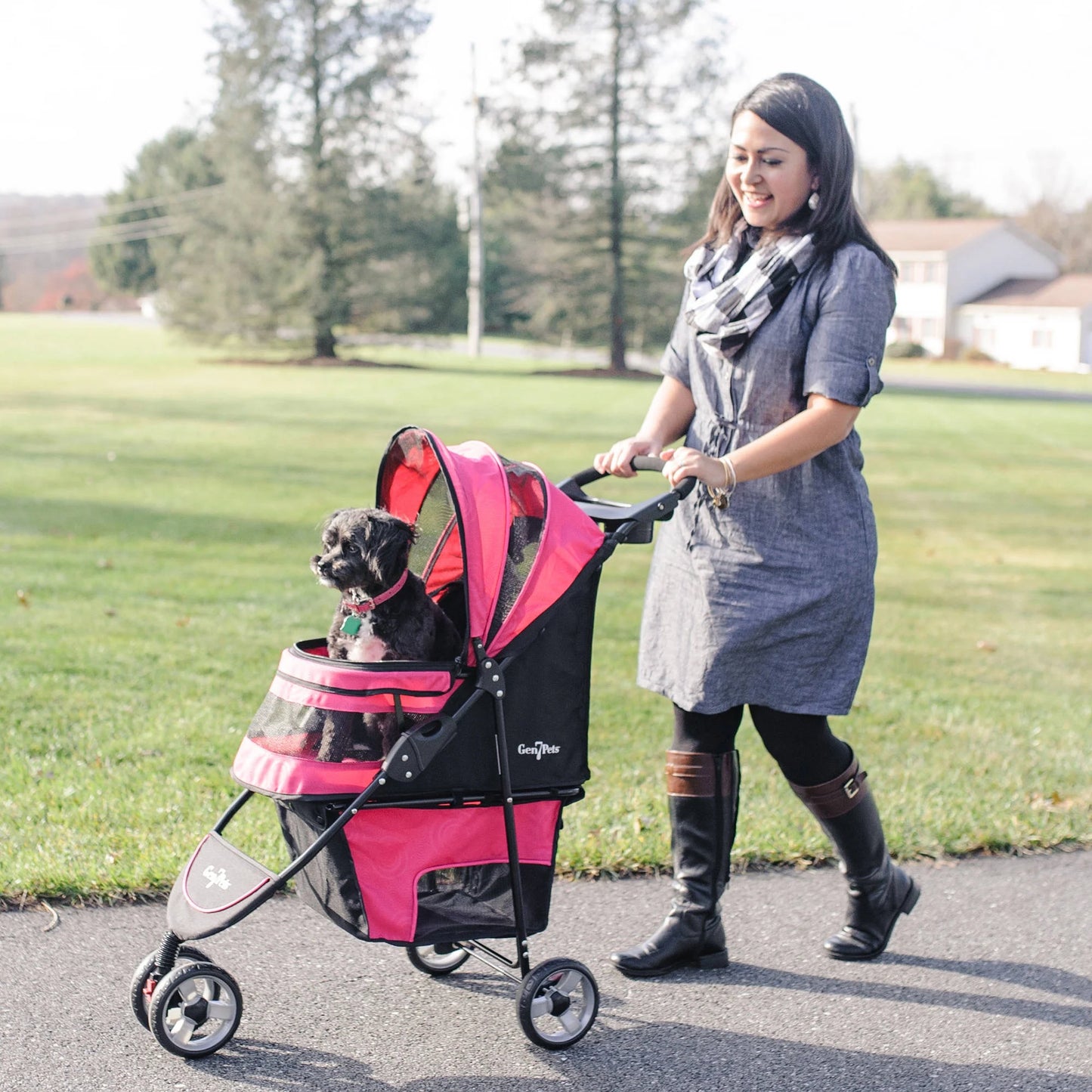 Regal Pet Stroller, for Dogs, Raspberry Sorbet