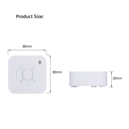 White Noise Sound Machine Sleep Soother with 9 Soothing Sounds Breathing Light Timer Type-C Charging for Baby Home Office Travel