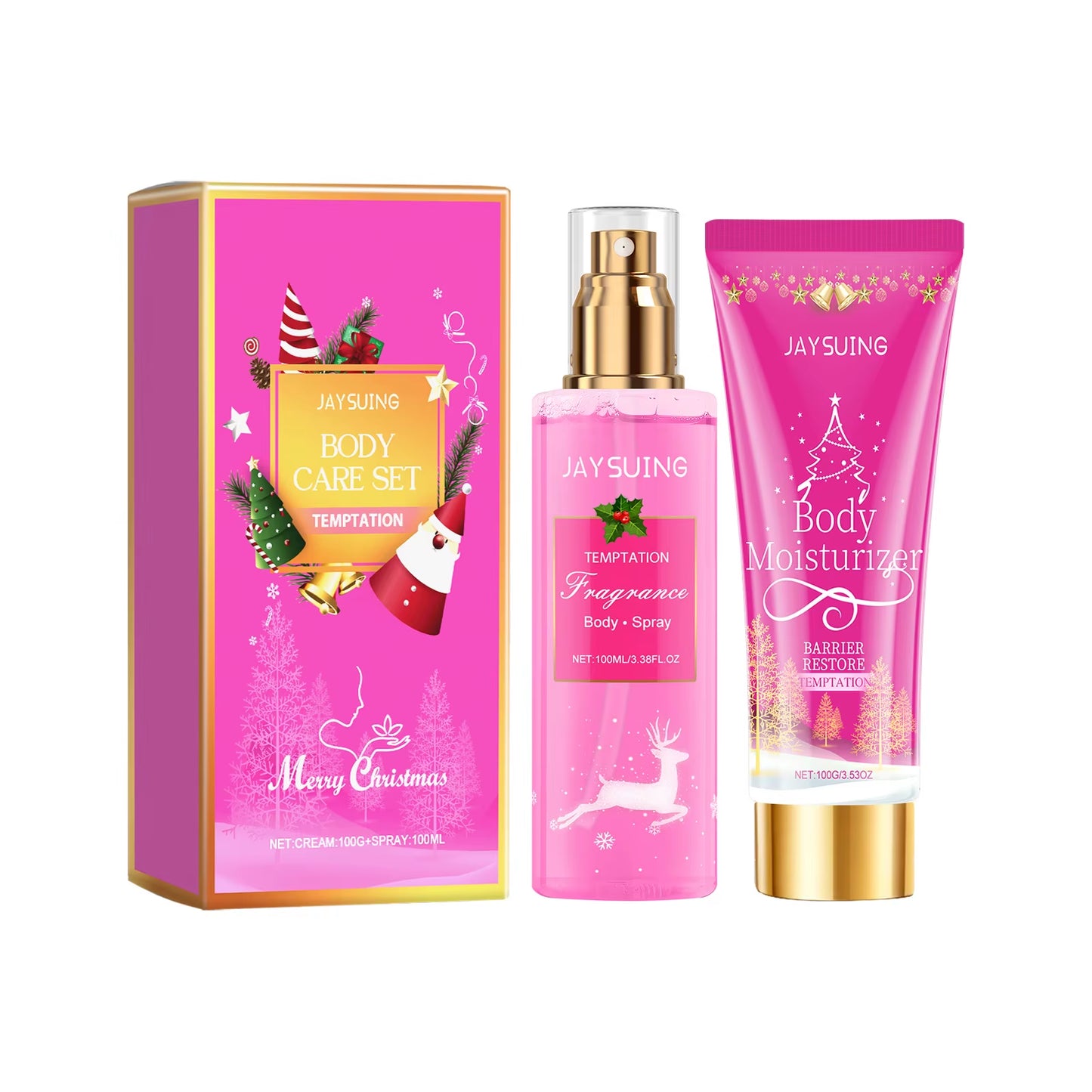 Perfume Gift Set Lasting Fragrance Body Spray Body Lotion and Perfume Men Dating Christmas Thanksgiving Gift Women Fragrances
