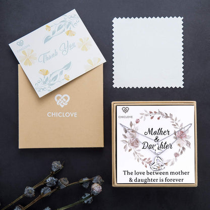 Mother Daughter Jewelry Sets for Two, Cutout Heart Necklaces, 2 Sterling Silver Necklaces